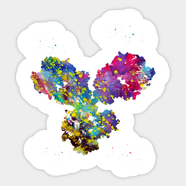 Antibody molecule Sticker by erzebeth